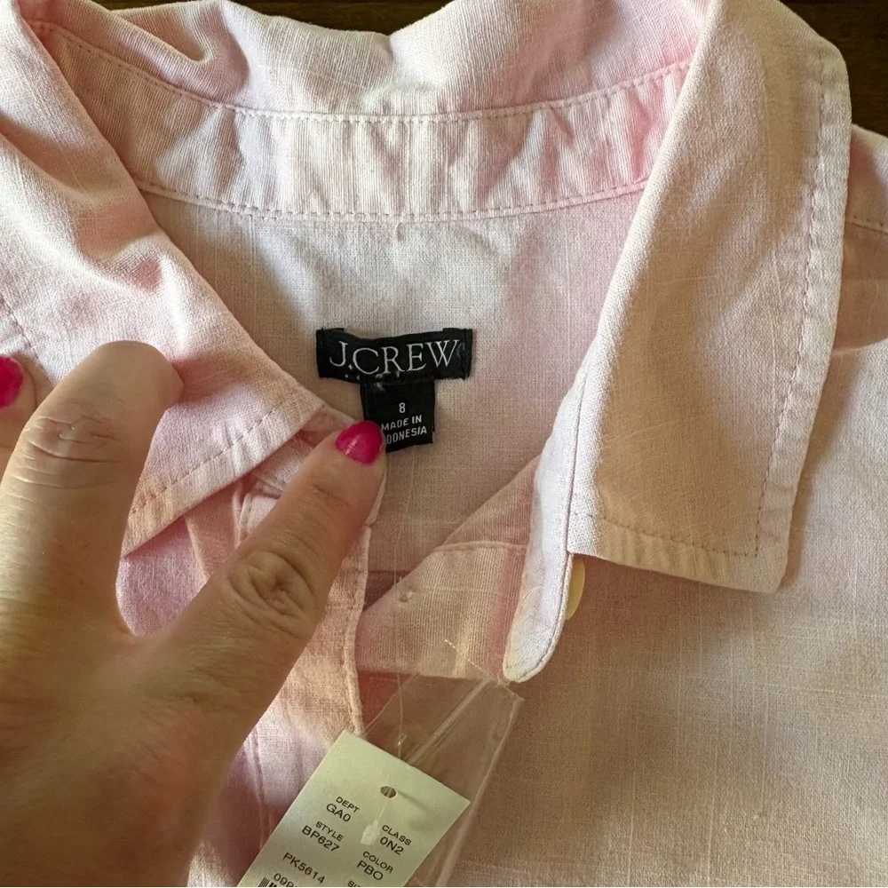 J. Crew Light Pink Kids Button-Down Shirt
